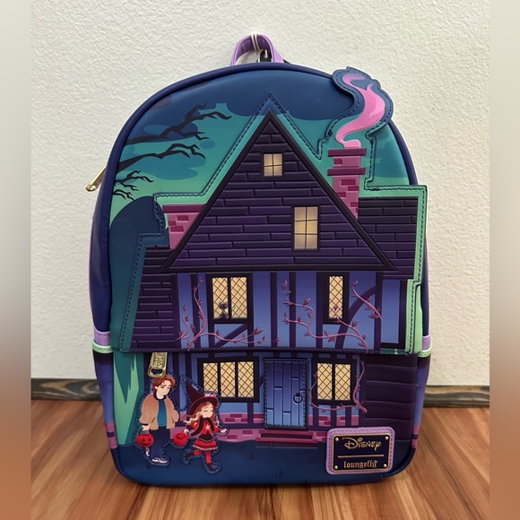 Loungefly Handbags - NWT Disney Loungefly Hocus Pocus Sanderson Sister Haunted House Backpack